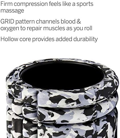 TRIGGERPOINT Performance Therapy Grid Foam Roller for Exercise, Deep Tissue Massage and Muscle Recovery, Original (13-Inch), Grey Camo (Pack of 6)