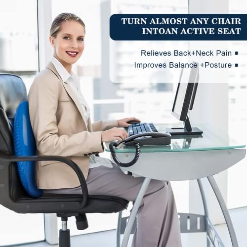 Wobble Cushion，Wiggle Seat，Balance Disc （Extra Thick 34cm/13.4in），for Balance Stability Training, Improve Sitting