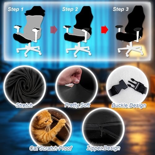 Gaming Chair Covers, 3D Printing Stretch Fit Scratch Resistant