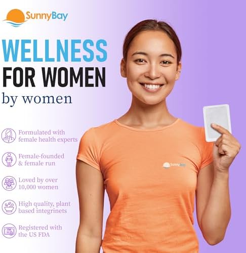 SunnyBay Heat Patches for Menstrual Cramp, 2.75x3.5 inch, 10 Count, 2 Pack