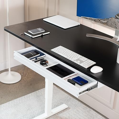VIVO White Under Desk 33 x 9 in Slide Out Storage Drawer, DESK-DR33-W
