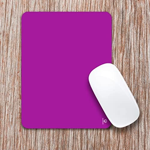 Audimi Small Mouse Pad 6 x 8 Inch, Mini Mouse Pad Thick for Laptop Wireless Mouse Home Office Travel, Portable & Washable (Purple)