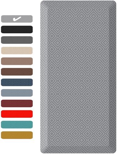Ophanie Kitchen Mats for Floor 17x28 & 20x60 Grey