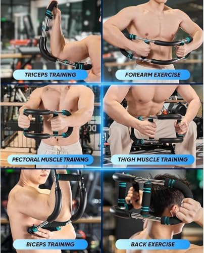 LYKAN Twister Arm Trainer, 40-100lb Adjustable Chest Workout Equipment, Arm Trainer, Twister Arm Trainer, Portable Power Twister Bar, Detachable Design Fitness Anywhere