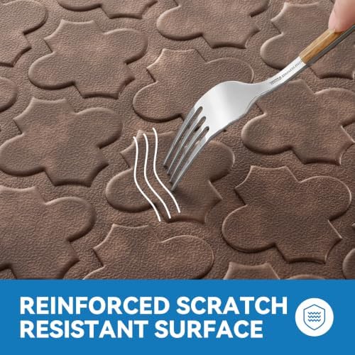 Kitchen Mats for Floor, Wide Cushioned Anti Fatigue Mat, Brown