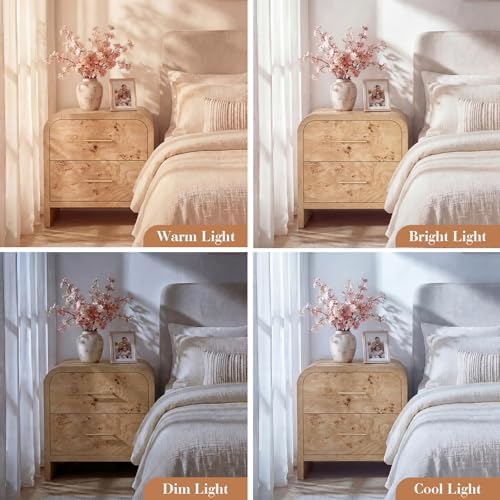 Night Stand Set of 2, 2-Drawer
