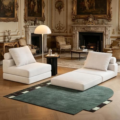 Folding Sofa Bed, Convertible Sleeper Chair with Memory Foam,Pillow and Back Support, Folding Floor Sofa for Living Room, Guest Room or Home Office
