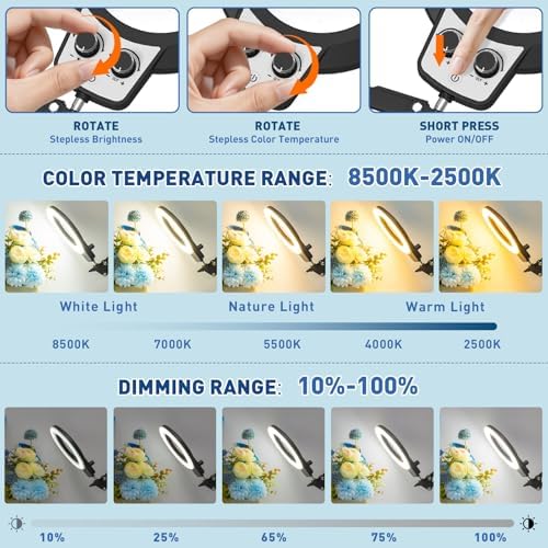 Helping Hands Soldering Station, 10X 30X Magnifying Glass with Light