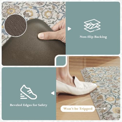 KIMODE Kitchen Mats for Floor Anti-Fatigue Cushioned Comfort Standing Mat