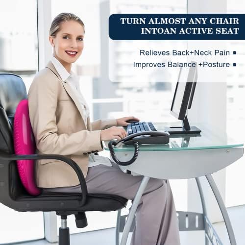 Wobble Cushion，Wiggle Seat，Balance Disc （Extra Thick 34cm/13.4in），for Balance Stability Training, Improve Sitting