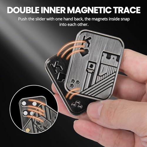 ITOKEY Fidget Toys Adults, Poker Card Fidget Toy, Metal Magnetic Slider