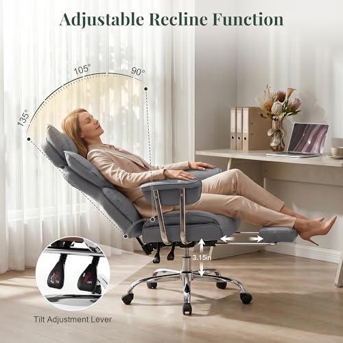 Big and Tall Office Chair 400 LBS, for Adults, Home Office