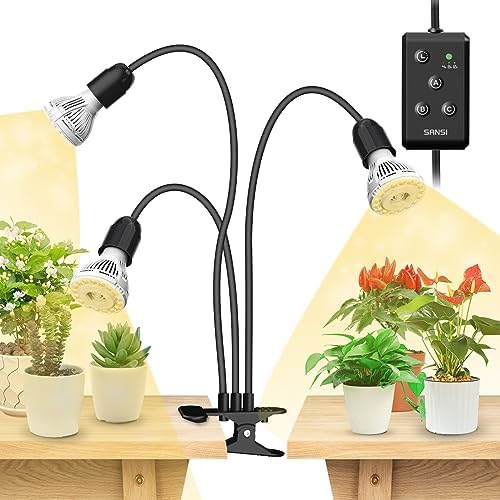 SANSI LED Grow Lights for Indoor Plants, Lifetime Free Bulb Replacement