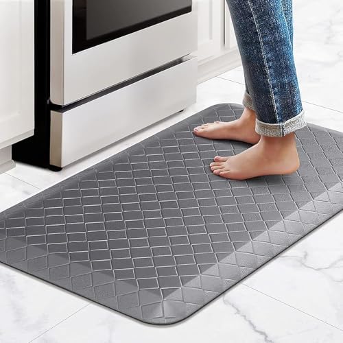 HappyTrends Kitchen Floor Mat - 4/5 Inch Thick Anti-Fatigue Kitchen Rug