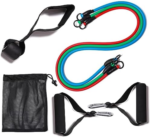 Resistance Bands with Handles and Door Anchor for Home Workouts