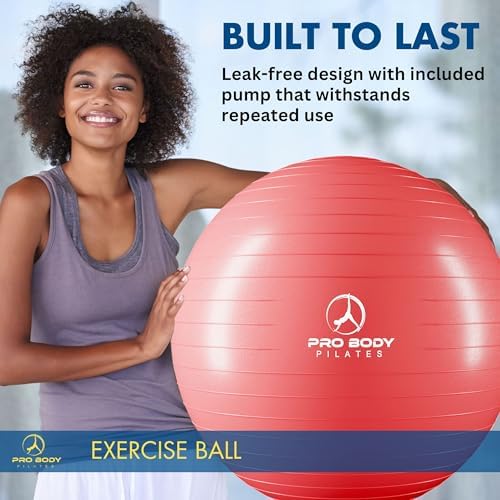 ProBody Pilates Yoga Ball - Gym Grade Exercise Ball