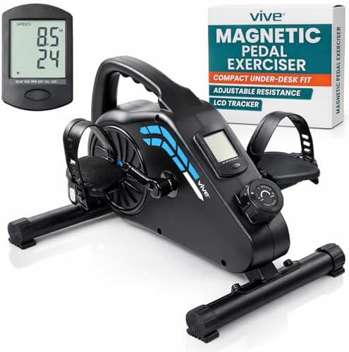 Vive Under Desk Bike Pedal Exerciser - Stationary Exercise Leg Peddler