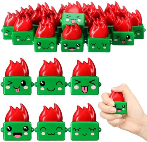 Soulchen 48 Pcs Dumpster Flame Stress Relief Balls Funny Gift for Adults
