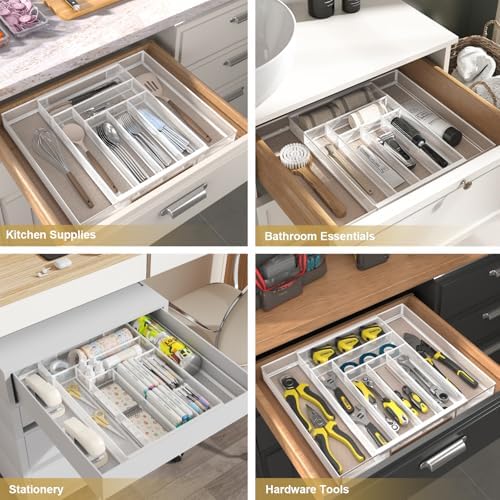 Sedegn Expandable Kitchen Utensil Organizer - 11.6" to 20" Adjustable