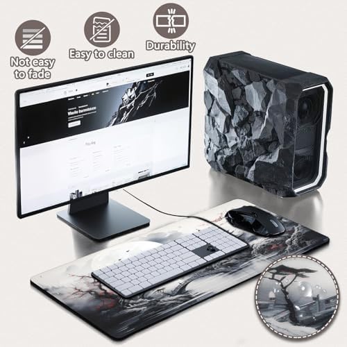 Gaming Mouse Pad, Large Mouse Pads for Desk, Mousepad Desk Matt for Desktop