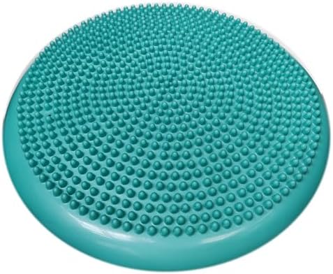 AppleRound Inflated Wobble Cushion with Hand Pump, Air Stability Board (Extra Thick), Core Balance Disc for Adults, Sensory Wiggle Seat for Kids, Flexible Seating for All Age, 13.5in / 34cm Diameter