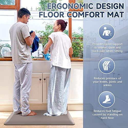 4/5 Inch Thick Kitchen Mats for Floor, StepRite Kitchen Rug for Standing