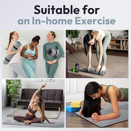 Umineux Non Slip Yoga Mat 72"x24" Exercise & Fitness Mat For Women and Men