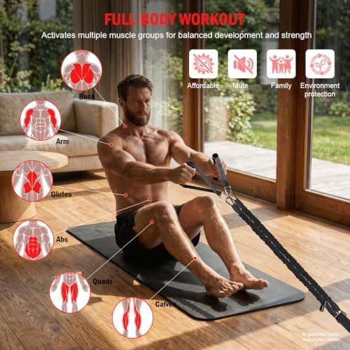 Pull Up Assistance Bands, Resistance Bands Set with Handles for Men Women, Workout & Exercise Bands, 5-Level Elastic Bands for Working Out, Stretch Bands for Home Gym, Stretching & Physical Therapy