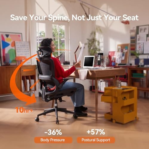 SIHOO B100 Mesh Ergonomic Office Chair with Adaptive Lumbar Support