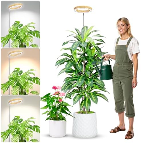 Aokrean 6.3in Grow Light for Indoor Plants, Full Spectrum Plant Light 5V/3A