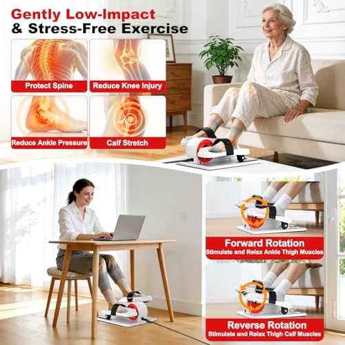 TDH Under Desk Elliptical Machine Leg Exerciser Electric