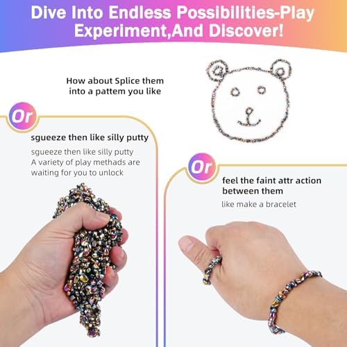 1100 PCS Colorful Desk Fidget Toy, Putty-Like Sensory Fidget Toy for Adults