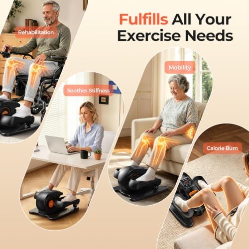 YOSUDA Under Desk Elliptical Machine, Seated Pedal Exerciser for Seniors
