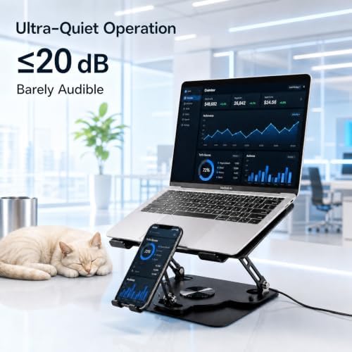 Laptop Cooling Pad with Detachable Fan & Cooler (USB A-C Port)
