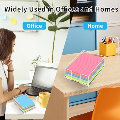 Acrylic Sticky Note Holder, 4 x 6 Inch Post It Note Holde