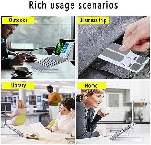 T Legend Laptop Stand for Desk,Very Portable and use Anywhere,Compatible with 9-15 inch Laptops(Plastic Pink)