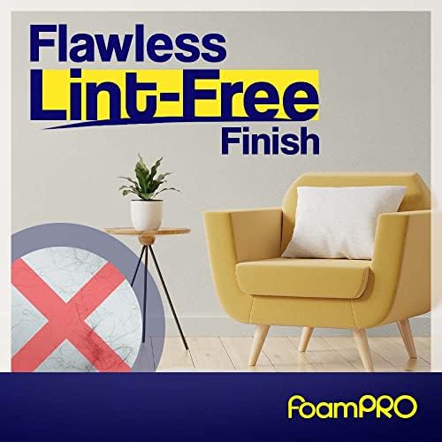 FoamPRO 162 | 2” Fine Finish Paint Roller | Mini Foam Roller (1 Pack) | Foam Paint Roll Cover + Paint Roller Handle | Home Painting Supplies & Paint Tools