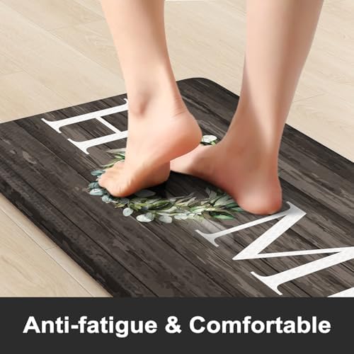 KIMODE Anti Fatigue Mats for Kitchen Floor Cushioned Standing Mat Sets of 2