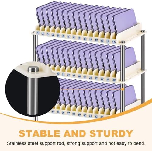 Cell Phone Holder Organizer 45 Slots, Wall-mounted