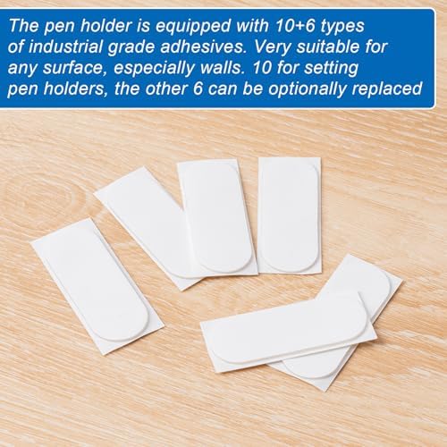 Adhesive Pencil Holders for Desk,Silicone Flexible Pen Holder for Wall, Office, School,Home,Classroom Must Haves,Teacher Essentials Accessories,Desk Organizer (20, Multi-colour combinations)