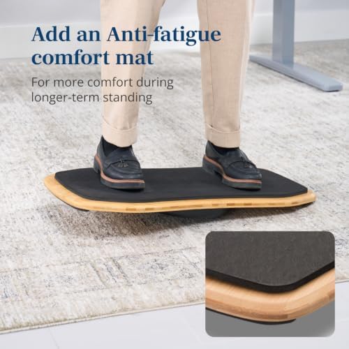 UPLIFT DESK Motion-X Balance Board - 27" Ergonomic Wobble Board for Standing Desks, Anti-Fatigue Support for Core Engagement & Stability