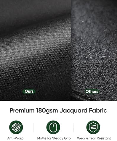 ALOANES Non-Slip Extended Mouse Pad Office&Home Desk Mat Stitched Edge