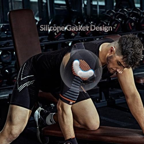 1 Pack Adjustable Shoulder Brace with Shock-Absorbing Gel Pad
