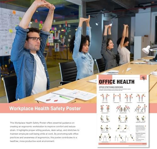 inkfonts Office Stretching Exercises Poster