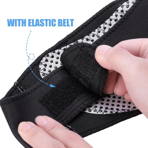 Self Heating Neck Belt for Cervical Support, Black Elastic