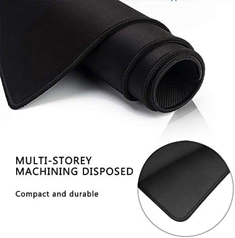 Extra Large Gaming Mouse Pads/Extended Protective Office Desk Mouse Mat Non-Slip Professional Precision Tracking Surface (31.5" x 11.8") for PC Computer Laptop (80x30Black001)