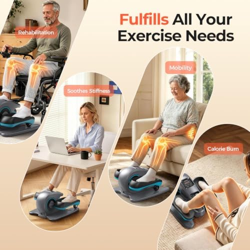YOSUDA Under Desk Elliptical Machine, Seated Pedal Exerciser for Seniors