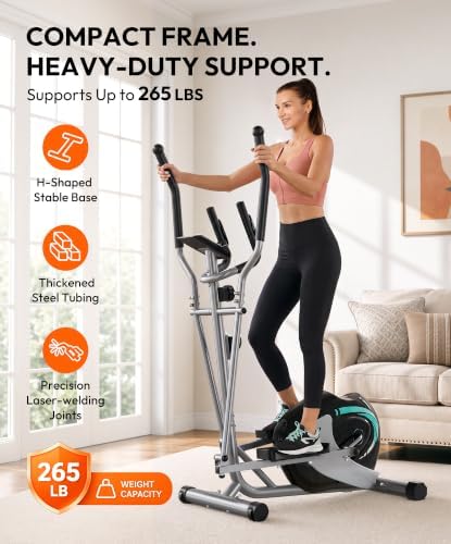 THERUN Elliptical Exercise Machine, Magnetic Elliptical Machine for Home