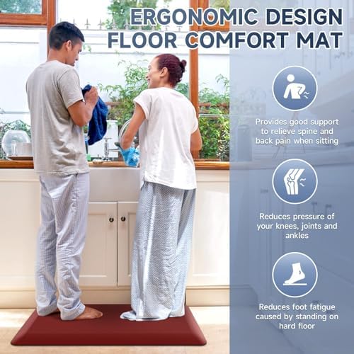 4/5 Inch Thick Kitchen Mats for Floor, StepRite Kitchen Rug for Standing