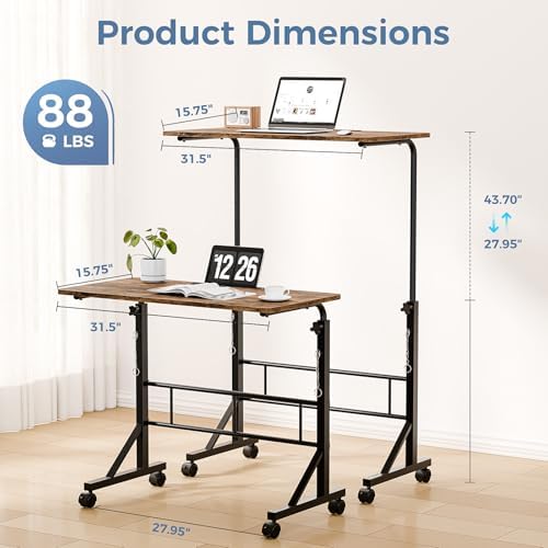 DUMOS 31.5" Walking Pad Desk, Laptop Desk, Home Office